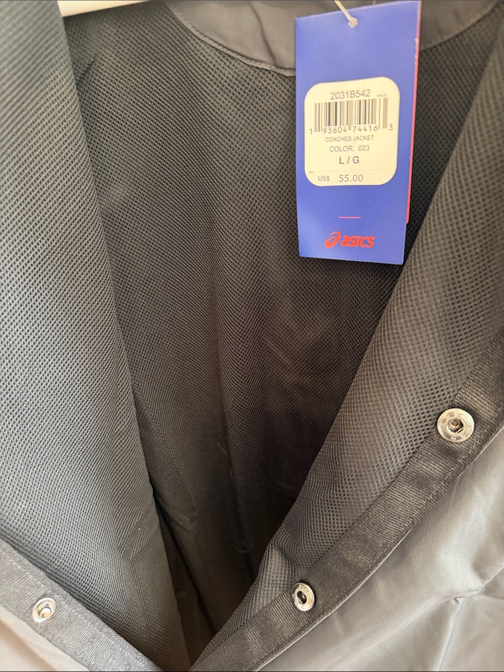 ASICS Men's coaches Jacket - Picture 10 of 10